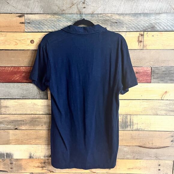 American Eagle Navy Super Soft Standard Fit Polo Size Small - Picture 2 of 6